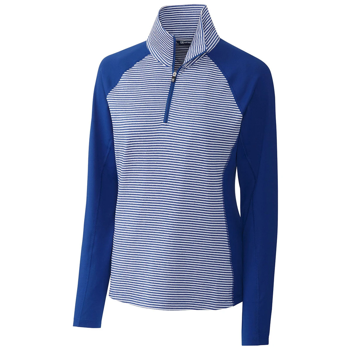 Cutter & Buck Women's Tour Blue Forge Tonal Stripe Half Zip 3 Cutter & Buck Women's Tour Blue Forge Tonal Stripe Half Zip