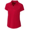 Cutter & Buck Women's Cardinal Red Forge Polo -Cutter & Buck LCK00071 CDR F
