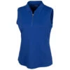Cutter & Buck Women's Tour Blue Forge Sleeveless Polo -Cutter & Buck LCK00074 TBL F