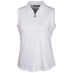 Cutter & Buck Women's White Forge Sleeveless Polo