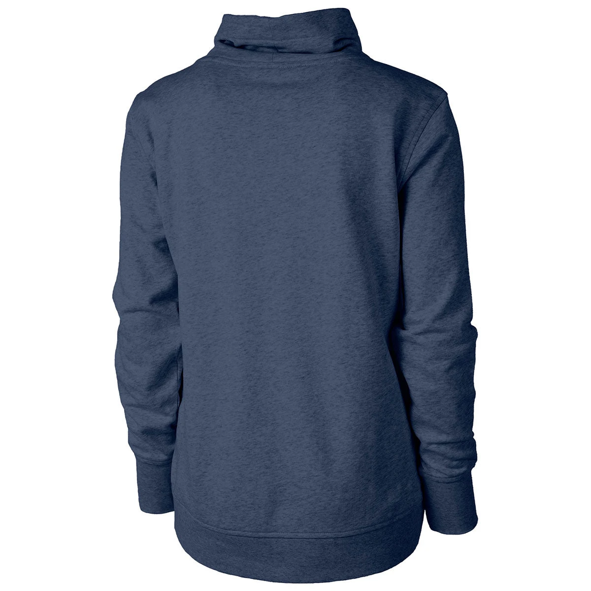 Cutter & Buck Women's Navy Blue Heather Saturday Cotton Blend Funnel Neck 4 Cutter & Buck Women's Navy Blue Heather Saturday Cotton Blend Funnel Neck - Image 2