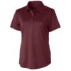 Cutter & Buck Women's Bordeaux Prospect Polo 2 Cutter & Buck Women's Bordeaux Prospect Polo -Cutter & Buck LCK00111 BRD F