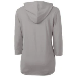 Cutter & Buck Women's Polished Virtue Eco Pique Recycled Half Zip Pullover Hoodie -Cutter & Buck LCK00120 POL B