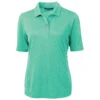 Cutter & Buck Women's Fresh Mint Virtue Eco Pique Recycled Polo -Cutter & Buck LCK00127 FRM F