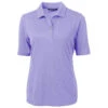 Cutter & Buck Women's Hyacinth Purple Virtue Eco Pique Recycled Polo -Cutter & Buck LCK00127 HYC F