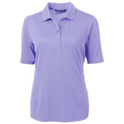 Cutter & Buck Women's Hyacinth Purple Virtue Eco Pique Recycled Polo