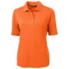 Cutter & Buck Women's Orange Burst Virtue Eco Pique Recycled Polo -Cutter & Buck LCK00127 ORB F