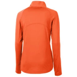Cutter & Buck Women's College Orange Adapt Eco Knit Recycled Half Zip Pullover -Cutter & Buck LCK00128 CLO B