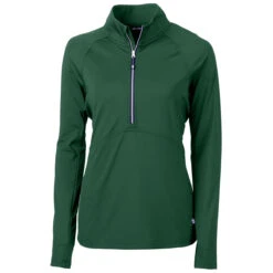 Cutter & Buck Women's Hunter Adapt Eco Knit Recycled Half Zip Pullover