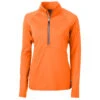 Cutter & Buck Women's Orange Burst Adapt Eco Knit Recycled Half Zip Pullover -Cutter & Buck LCK00128 ORB F