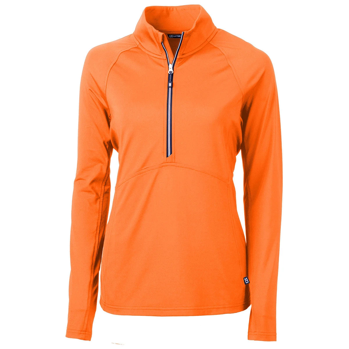 Cutter & Buck Women's Orange Burst Adapt Eco Knit Recycled Half Zip Pullover 3 Cutter & Buck Women's Orange Burst Adapt Eco Knit Recycled Half Zip Pullover