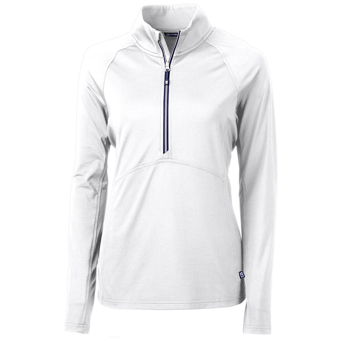 Cutter & Buck Women's White Adapt Eco Knit Recycled Half Zip Pullover 3 Cutter & Buck Women's White Adapt Eco Knit Recycled Half Zip Pullover
