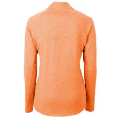 Cutter & Buck Women's College Orange Heather Adapt Eco Knit Heather Recycled Full Zip -Cutter & Buck LCK00151 CGH B
