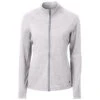 Cutter & Buck Women's Polished Heather Adapt Eco Knit Heather Recycled Full Zip 2 Cutter & Buck Women's Polished Heather Adapt Eco Knit Heather Recycled Full Zip -Cutter & Buck LCK00151 POH F