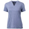 Cutter & Buck Women's Indigo Heather Forge Heathered Stretch Blade Top -Cutter & Buck LCK00153 IDH F