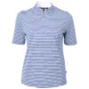 Cutter & Buck Women's Tour Blue Virtue Eco Pique Stripped Recycled Polo