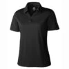 Cutter & Buck Women's Black DryTec S/S Genre Polo