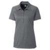Cutter & Buck Women's Elemental Grey DryTec Lacey Polo -Cutter & Buck LCK08648 Elemental Grey F