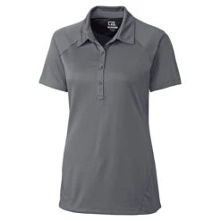 Cutter & Buck Women's Elemental Grey DryTec Lacey Polo