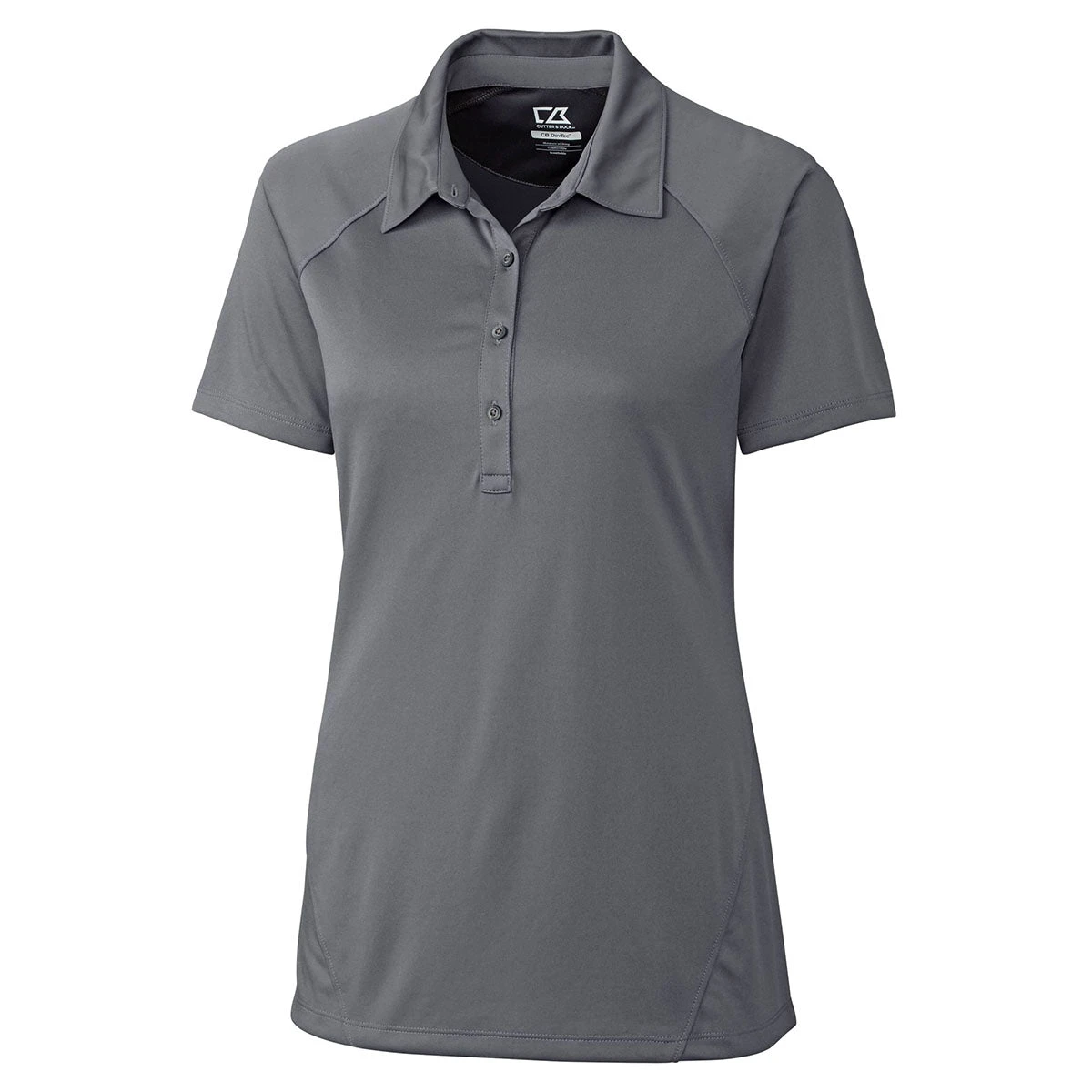 Cutter & Buck Women's Elemental Grey DryTec Lacey Polo 3 Cutter & Buck Women's Elemental Grey DryTec Lacey Polo