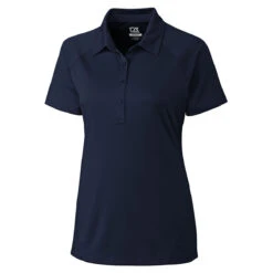 Cutter & Buck Women's Navy Blue DryTec Lacey Polo