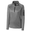Cutter & Buck Women's Oxide/Black Shaw Hybrid Half Zip