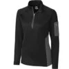 Cutter & Buck Women's Black Shaw Hybrid Half Zip -Cutter & Buck LCK08666 Black F