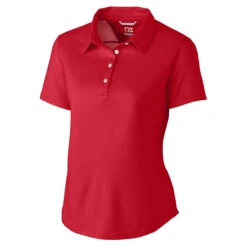 Cutter & Buck Women's Cardinal Red DryTec Fiona Polo