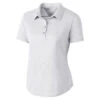 Cutter & Buck Women's White DryTec Fiona Polo -Cutter & Buck LCK08682 White F