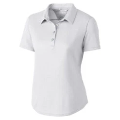 Cutter & Buck Women's White DryTec Fiona Polo