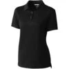 Cutter & Buck Women's Black Advantage Polo 2 Cutter & Buck Women's Black Advantage Polo -Cutter & Buck LCK08685 Black F