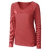Cutter & Buck Women's Cardinal Red DryTec Long Sleeve Victory V-Neck
