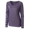 Cutter & Buck Women's College Purple DryTec Long Sleeve Victory V-Neck -Cutter & Buck LCK08701 College Purple F