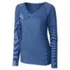 Cutter & Buck Women's Tour Blue DryTec Long Sleeve Victory V-Neck