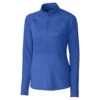 Cutter & Buck Women's Tour Blue DryTec Pennant Sport 3/4-Zip -Cutter & Buck LCK08717 Tour Blue F