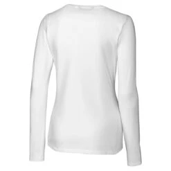 Cutter & Buck Women's White DryTec Long Sleeve Avail Double V-Neck 5 Cutter & Buck Women's White DryTec Long Sleeve Avail Double V-Neck -Cutter & Buck LCK08720 White B
