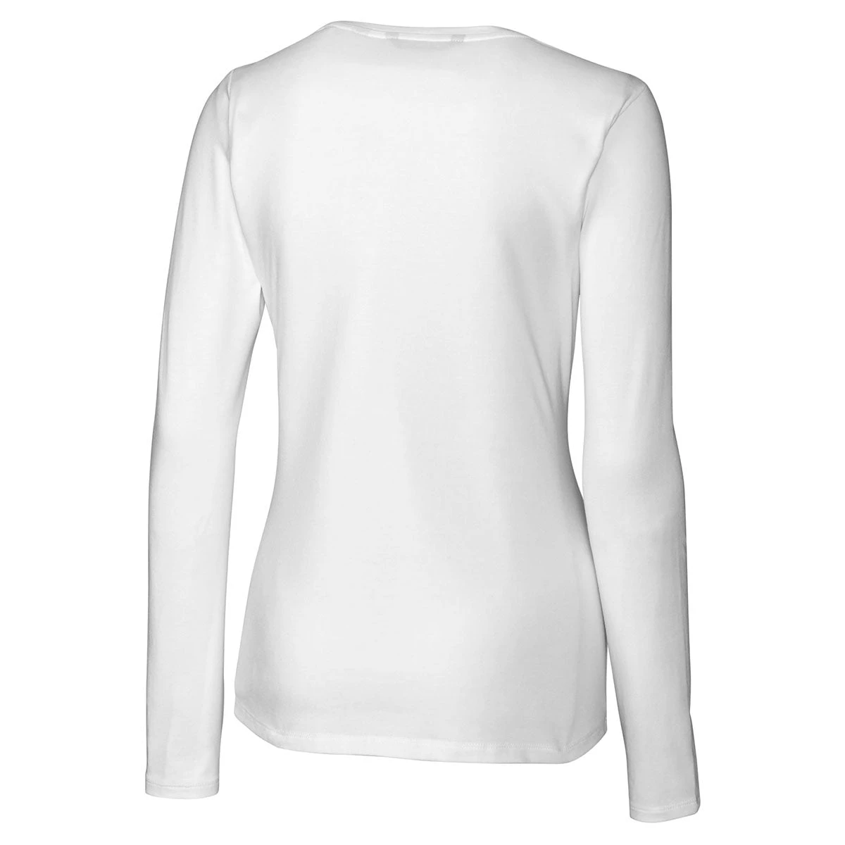 Cutter & Buck Women's White DryTec Long Sleeve Avail Double V-Neck 4 Cutter & Buck Women's White DryTec Long Sleeve Avail Double V-Neck - Image 2