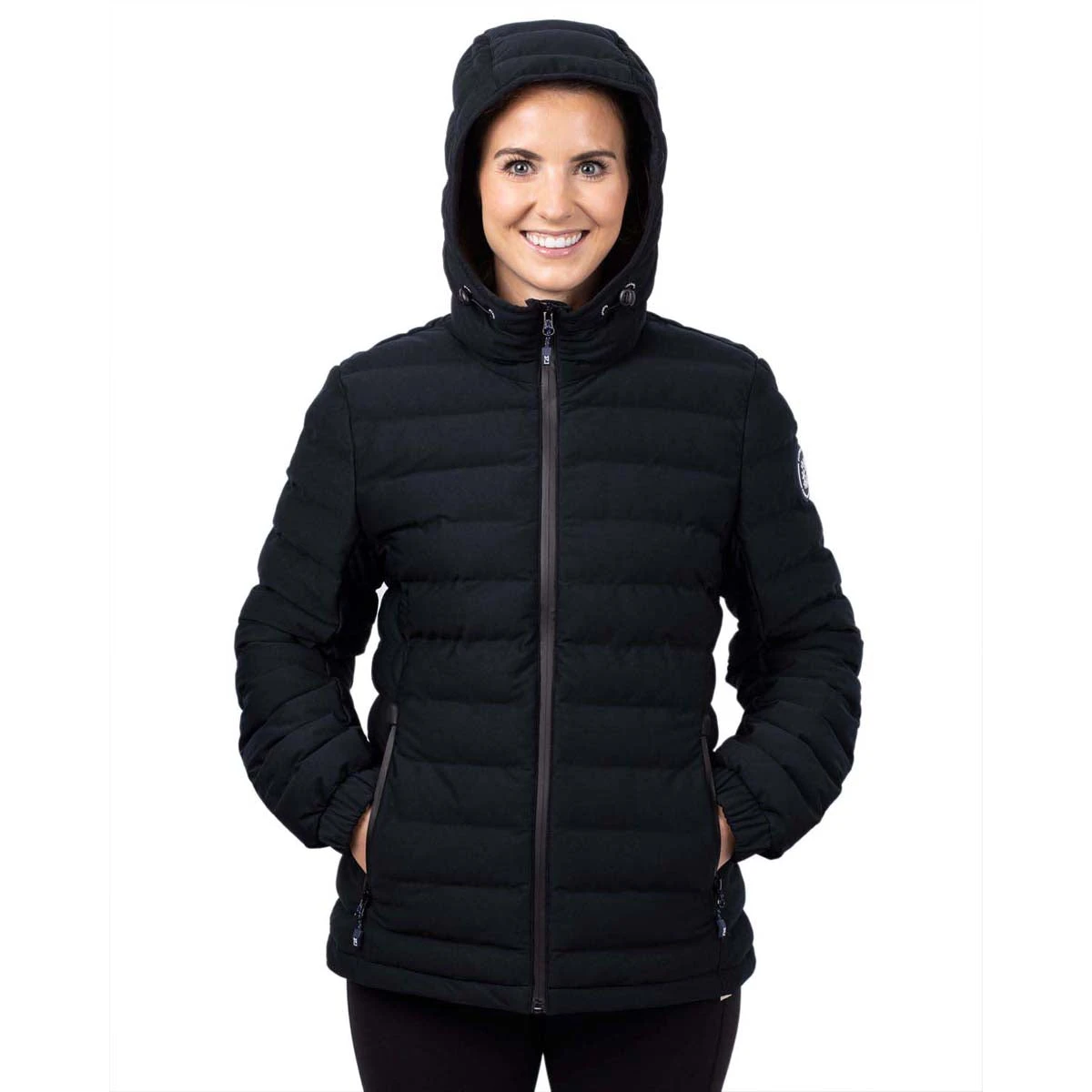 Cutter & Buck Women's Black Ridge Repreve Eco Insulated Puffer Jacket 5 Cutter & Buck Women's Black Ridge Repreve Eco Insulated Puffer Jacket - Image 3