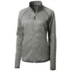 Cutter & Buck Women's Polished Heather Mainsail Sweater-Knit Full Zip Jacket -Cutter & Buck LCO00059 POH F