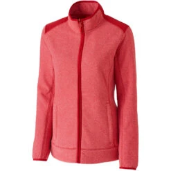 Cutter & Buck Women's Cardinal Cedar Park Full Zip
