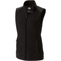 Cutter & Buck Women's Black Cedar Park Full Zip Vest