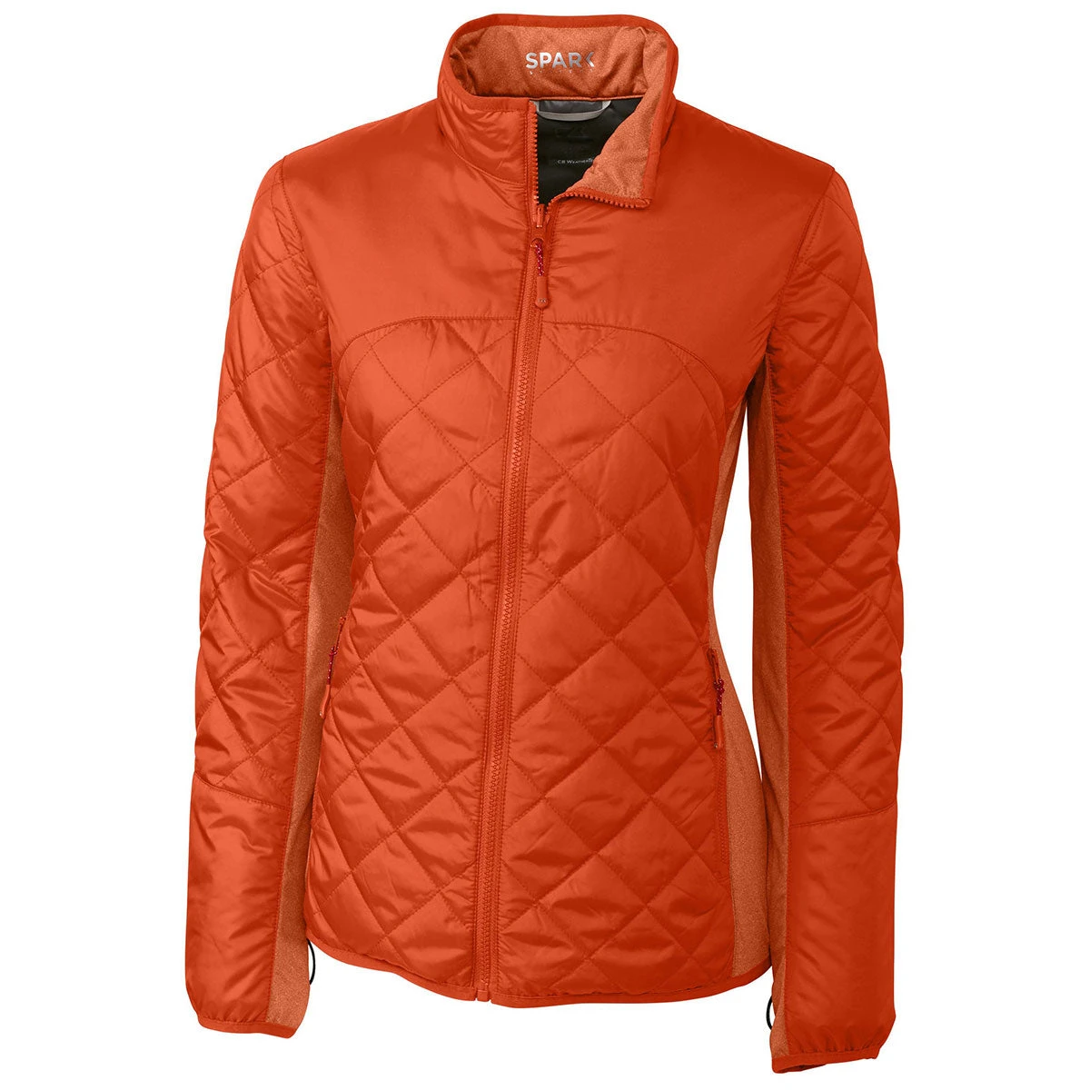 Cutter & Buck Women's College Orange WeatherTec Sandpoint Quilted Jacket 3 Cutter & Buck Women's College Orange WeatherTec Sandpoint Quilted Jacket