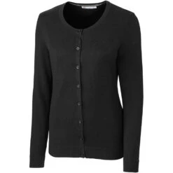 Cutter & Buck Women's Black Lakemont Cardigan