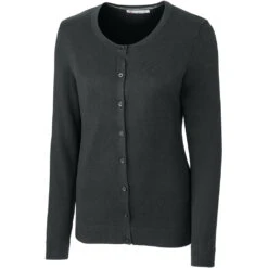 Cutter & Buck Women's Charcoal Lakemont Cardigan