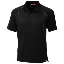 Cutter & Buck Men's Black Grip Polo