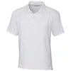 Cutter & Buck Men's White Grip Polo -Cutter & Buck MBK00010 WH F