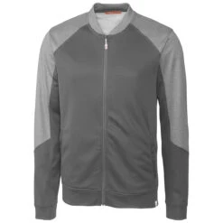 Cutter & Buck Men's Elemental Grey Pop Fly Full Zip