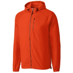 Cutter & Buck Men's College Orange Anderson Full Zip Jacket