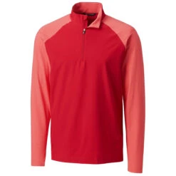 Cutter & Buck Men's Red Response Hybrid Overknit