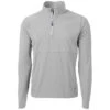 Cutter & Buck Men's Polished Adapt Eco Knit Stretch Recycled Quarter Zip Pullover -Cutter & Buck MCC00034 POL F